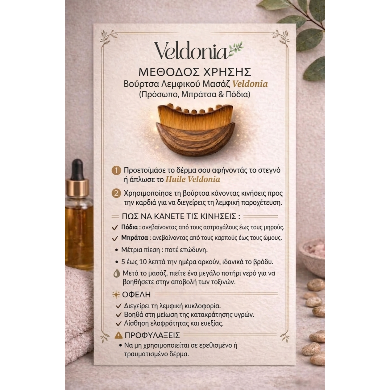 Veldonia I Βούρτσα λεμφικού μασάζ